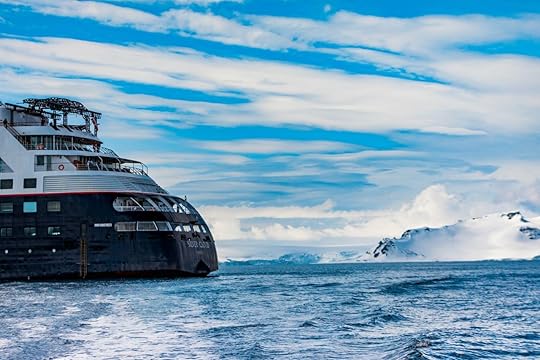 cruise ship in antarctic waters