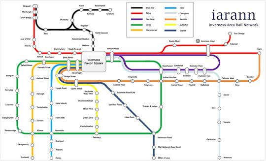 Fantasy tram network for Inverness