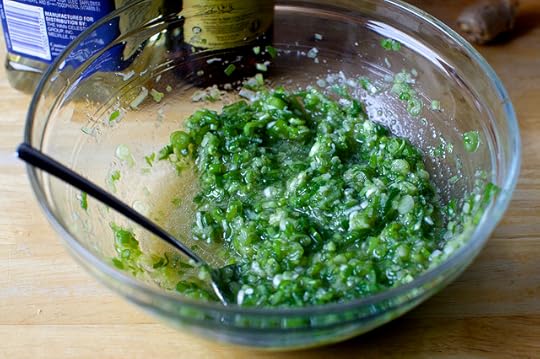 ginger-scallion vinaigrette