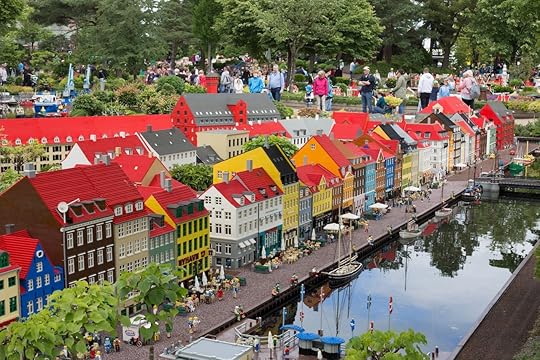 Lego bricks model of Copenhagen Nyhavn at Legoland Park