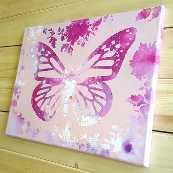 butterfly acrylic painting pink butterfly acrylic painting butterfly art abstract girl butterfly acrylic painting ideas