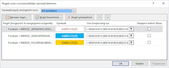 excel voorwaardelijke opmaak stap 2