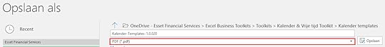 Excel opslaan als pdf