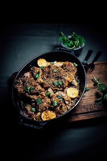 spiced walnut roast chicken with apples and lemons | Nik Sharma for SF Chronicle