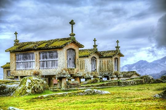 Granaries in the Village of Lindoso, Portugal
