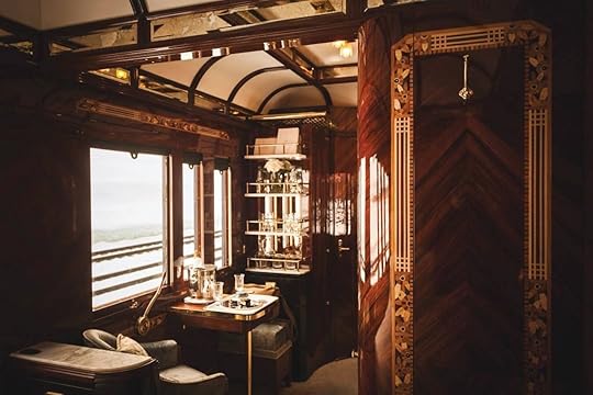 Inside a car on London Venice Simplon Orient Express