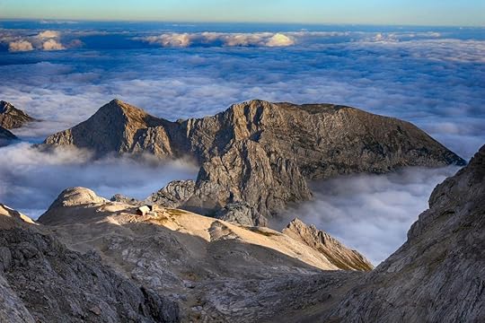 Dinaric Alps above the clouds