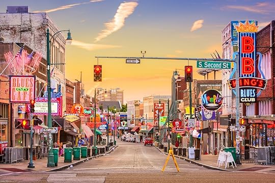 Blues Clubs on Beale Street at Dawn
