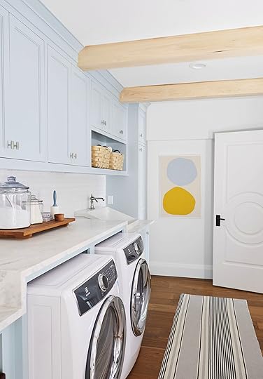 Emily Henderson laundry room cabinets