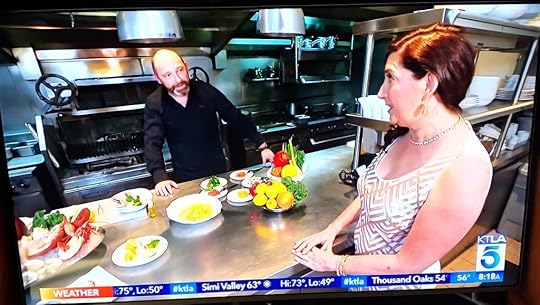 Lisa Niver and Chef Steve Benjamin at Jean George Beverly Hills