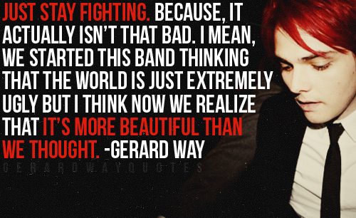 Image result for gerard way quotes