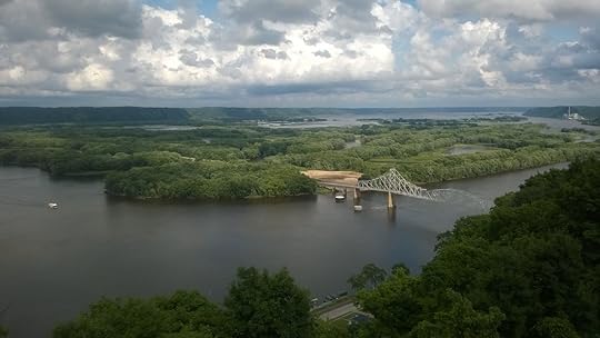 View of a bridge over water in Iowa