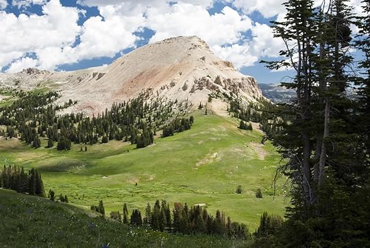 Beartooth Butte viewed from Clay Butte Fire Lookout in Wyoming