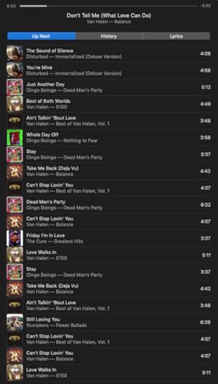 Playlist, three novels