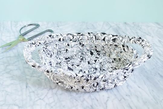 Crochet Fabric and Rope Basket | Vickie Howell #crochetpattern