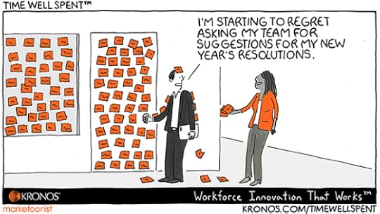 Time Well Spent Cartoon, New Year Resolution, Managers, resolutions, feedback, employee feedback