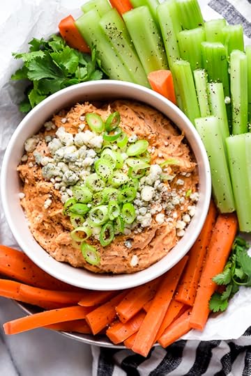 This Slow Cooker Buffalo Chicken Dip has everything you love about buffalo wings, only made into a dip – no messy hands!