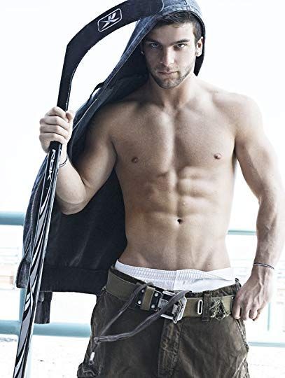 sexy male hockey player