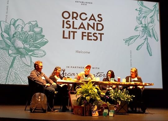 picture of a panel at the orcas island festival