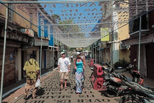 Letters art installation in India