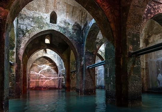 The 1,200 year old cisterns of Ramla in a row boat provides a unique perspective