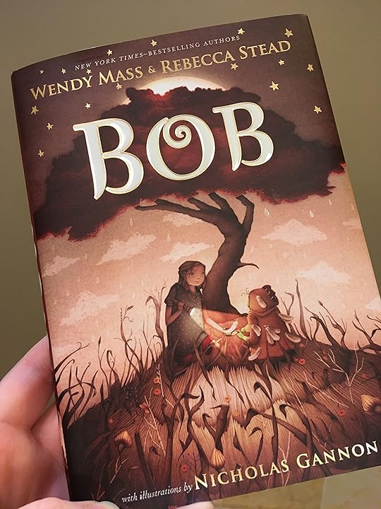 Bob book cover - with girl and little creature under tree