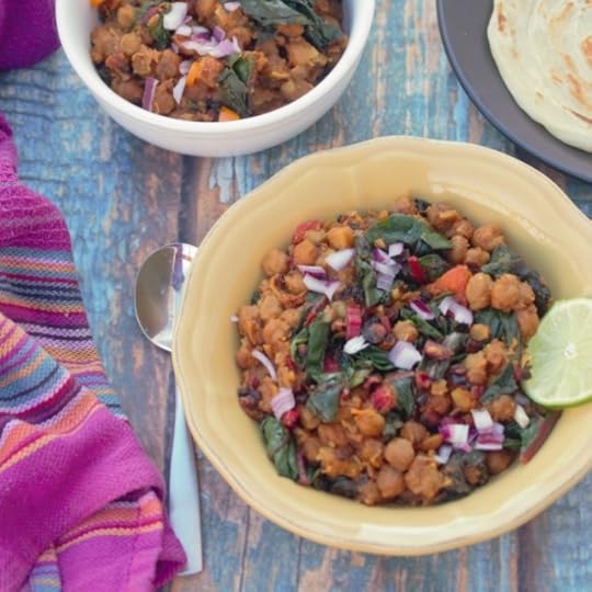Channa Saag – Chard or Spinach with Chickpeas