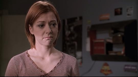 Willow's facial expression is a mixture of total heartbreak and just not being able to believe Oz's bullshit.