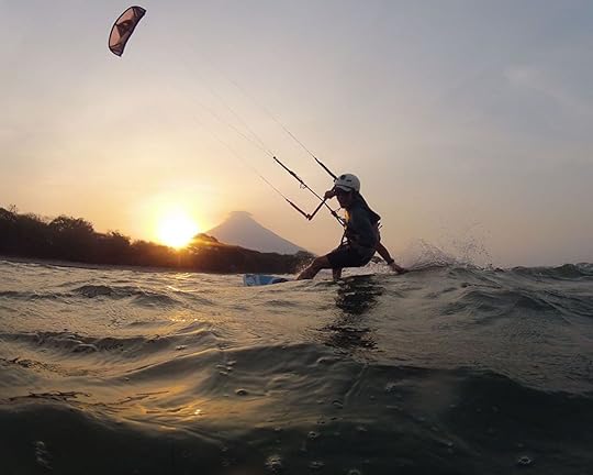Kitesurfer in Nicaragua