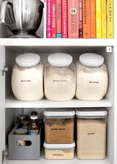 OXO pop containers in pantry