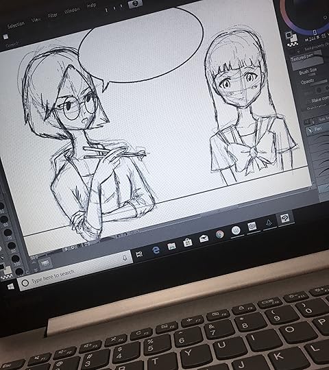 Android Einna has lunch with Yuriko