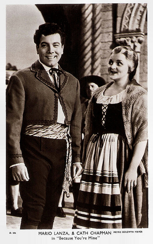 Mario Lanza and Cath Chapman in Because You're Mine (1952)