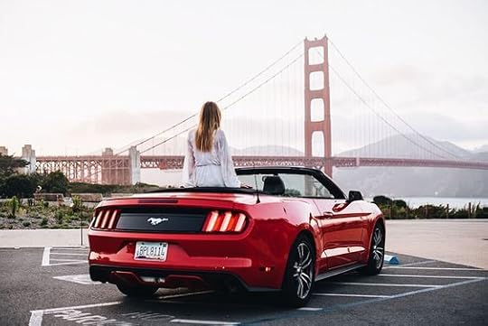 red convertible mustang
