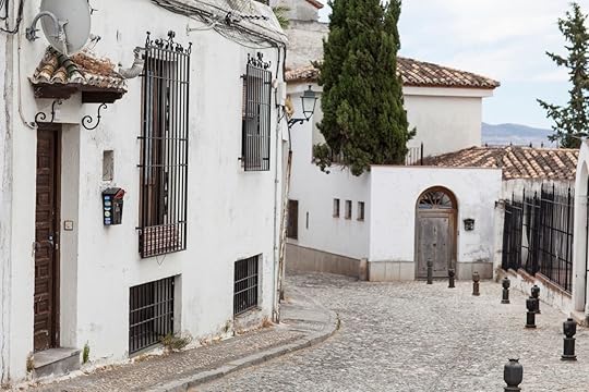 Granada old town with narrow streets and white buildings, Andalusia, Spain