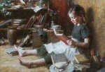 Girl Reading Morgan Weisling