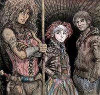 Neverwhere Hunter Door and Richard by furlreavr.deviantart