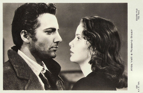 Alida Valli and Rossano Brazzi in Noi Vivi (1942)