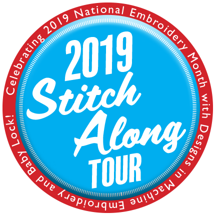  Join Team Nancy Zieman, Baby Lock and Designs in Machine Embroidery (dime) for a National Embroidery Month Stitch-Along! 