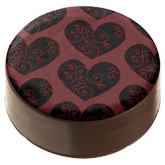 Heart Swirl Chocolate Covered Oreo