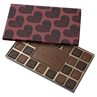 Heart Swirl 45 Piece Box Of Chocolates