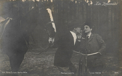 Lisa Weise and Karl Beckersachs in Ein Zirkusmädel (1916)