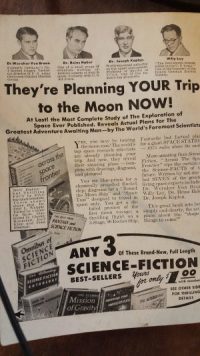 Fantastic Universe (March, 1955) Back Cover