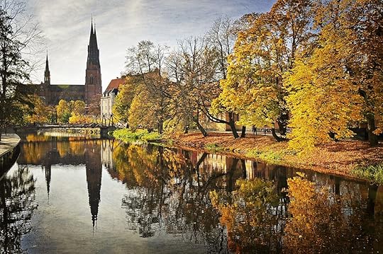Autumn in a Swedish city