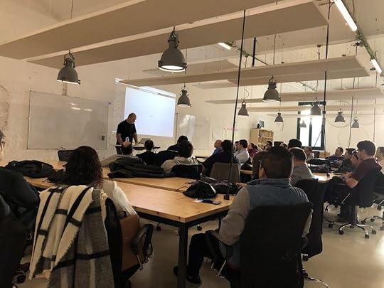 Me speaking at NetCoreConf 2019 Barcelona