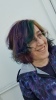 Me with rainbow hair.