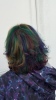 Me with rainbow hair.