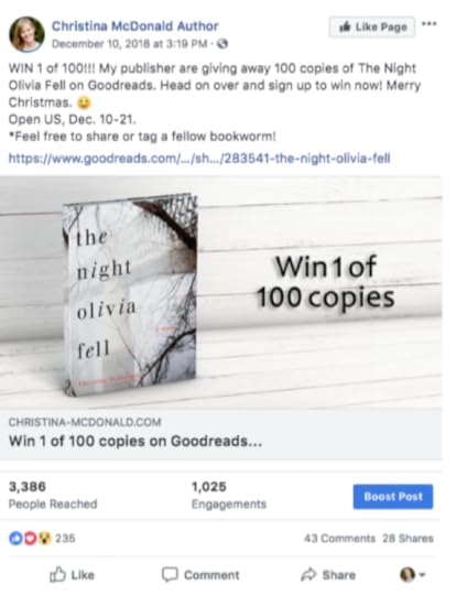 boost Facebook post