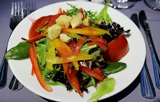 United Airlines business class meal