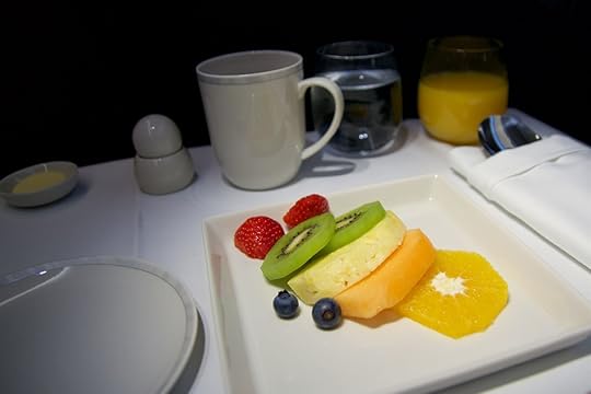 fruit plate airline meal