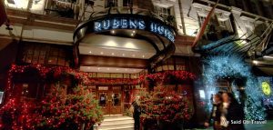 The Rubens at the Palace at night
